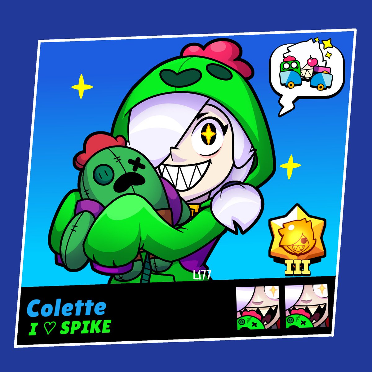 We need Colette with a Spike plush skin in the game🌵

#BrawlStars