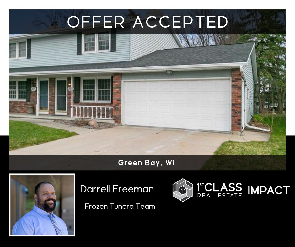 Congrats to Darrell and his buyer!  #1stclassimpact #undercontract #frozentundrateam #1stclassrealestate