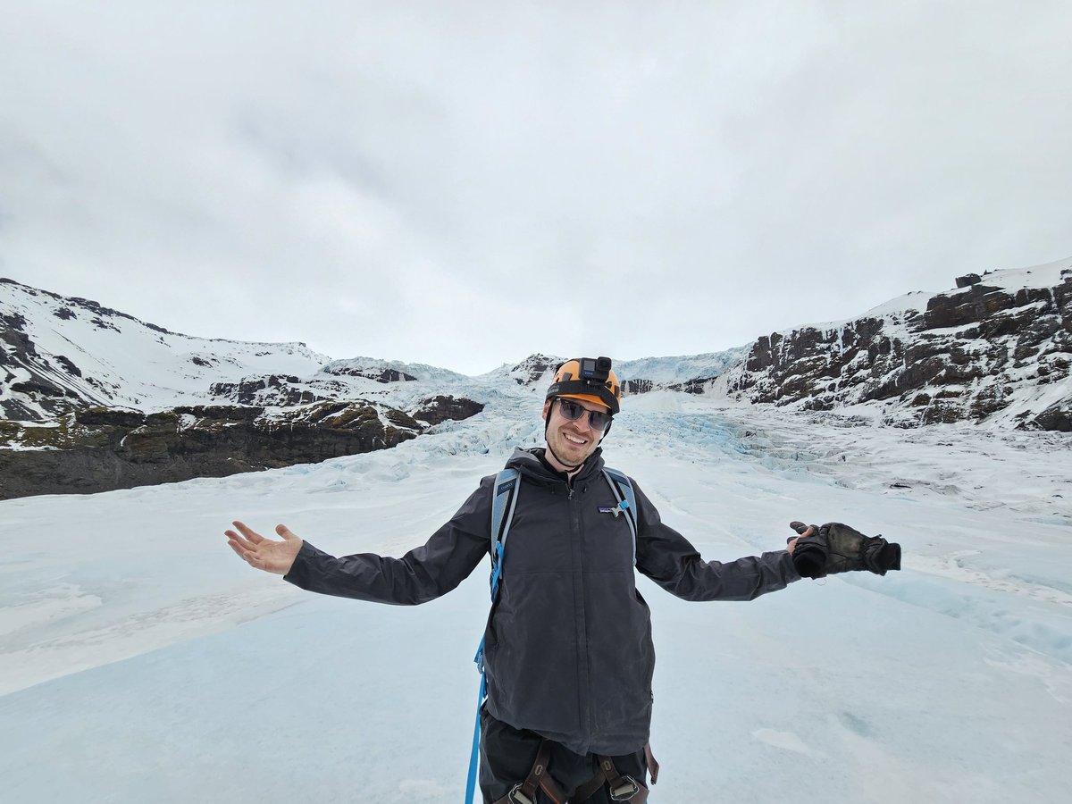 Hiking glaciers and ice caves today