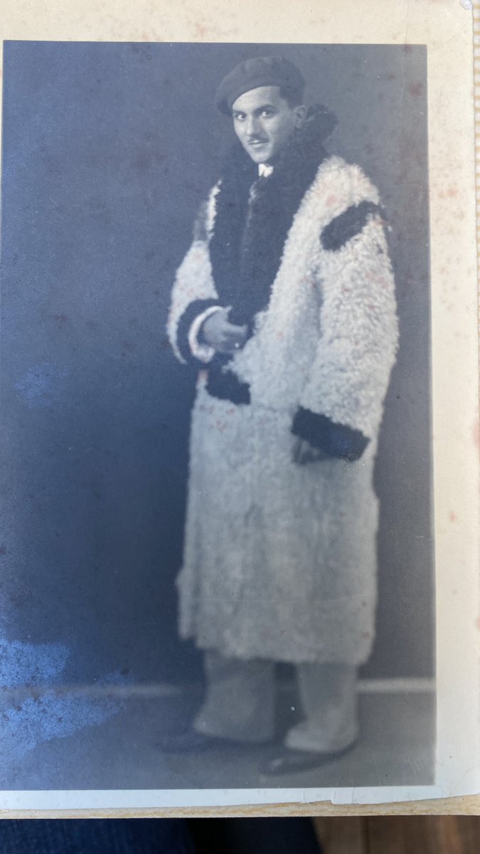 I'm doing some research for my performance lecture and please look at these photos of my Palestinian grandad. This is his drip while studying at Texas A&M in 1931.