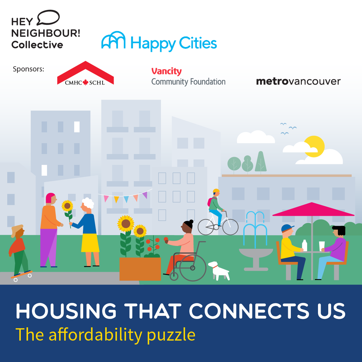 Join @HeyNeighbourBC for the 3rd 'Housing That Connects Us' webinar on May 2. @MichelleHoar will be joined by Madeleine Hebert @HappyCitiesTeam & Robert Brown (President, Chesterman Properties) to chat about all things #sociabledesign and #affordability. heyneighbourcollective.ca/2024/04/housin…