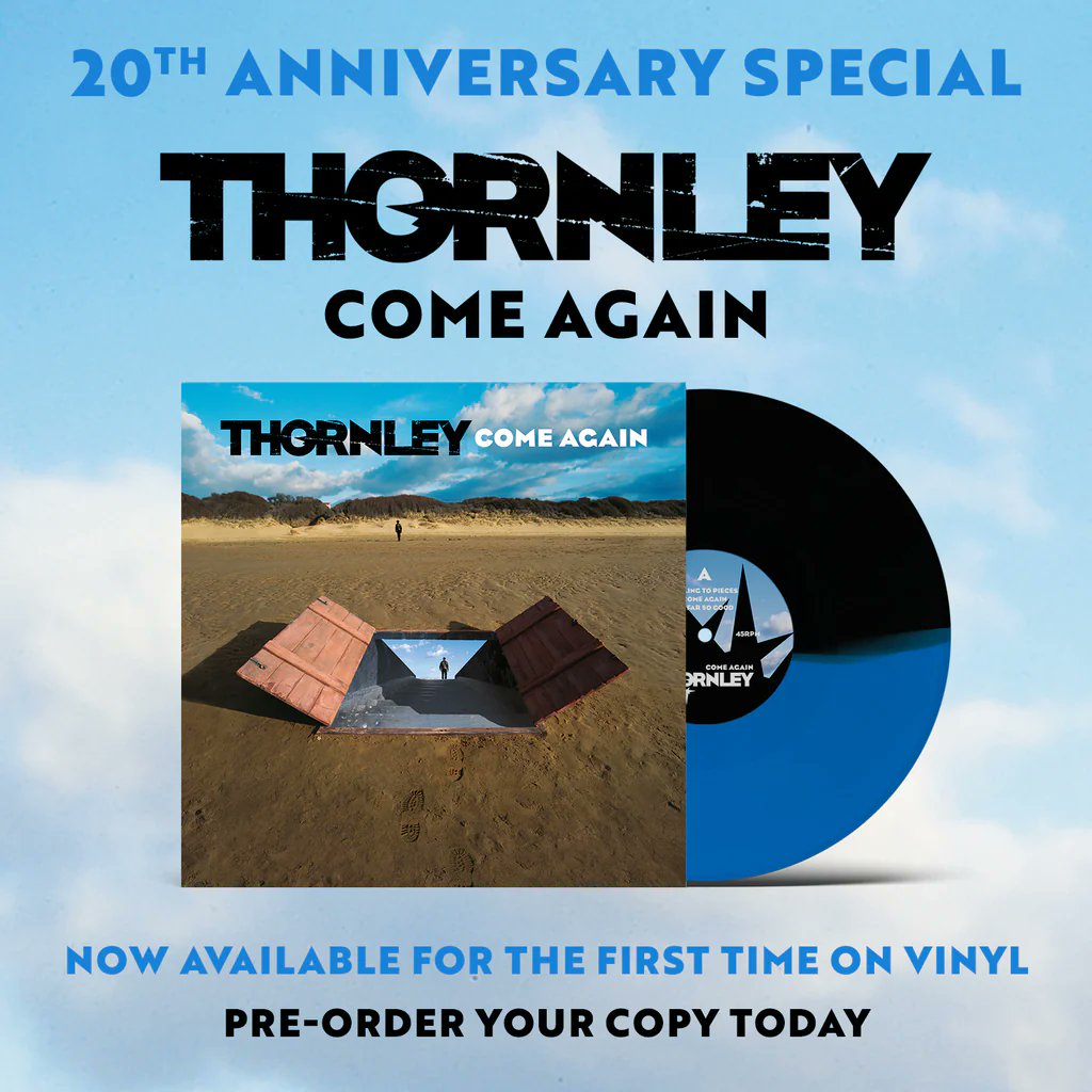 A very limited quantity of Autographed Come Again 20th Anniversary vinyl is now available to preorder in our store! The remastered double-vinyl with 2-color black and blue discs is in-house and will ship the week of May 13. Get it while you still can!