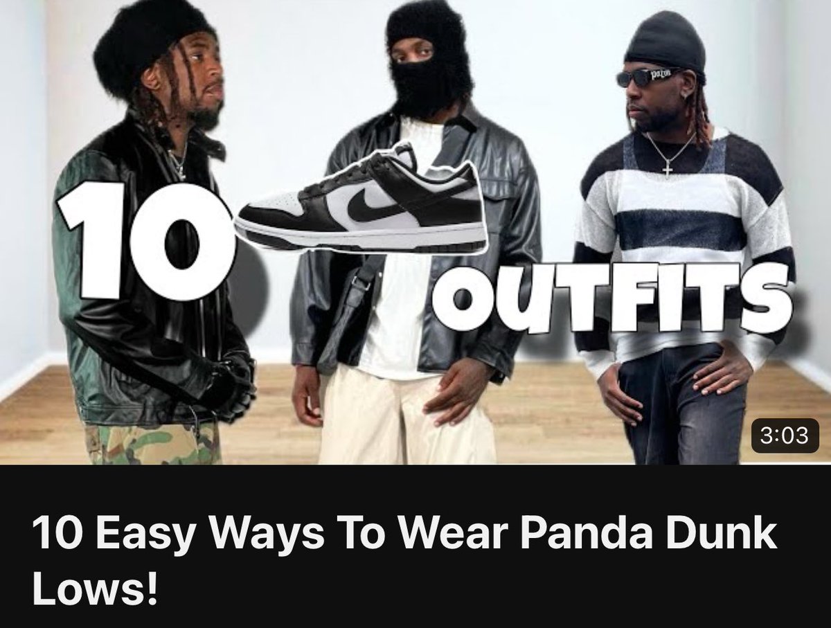 RickeySuggs's tweet image. youtu.be/5X_alOHKi5w?si…

#pandadunks #fashion