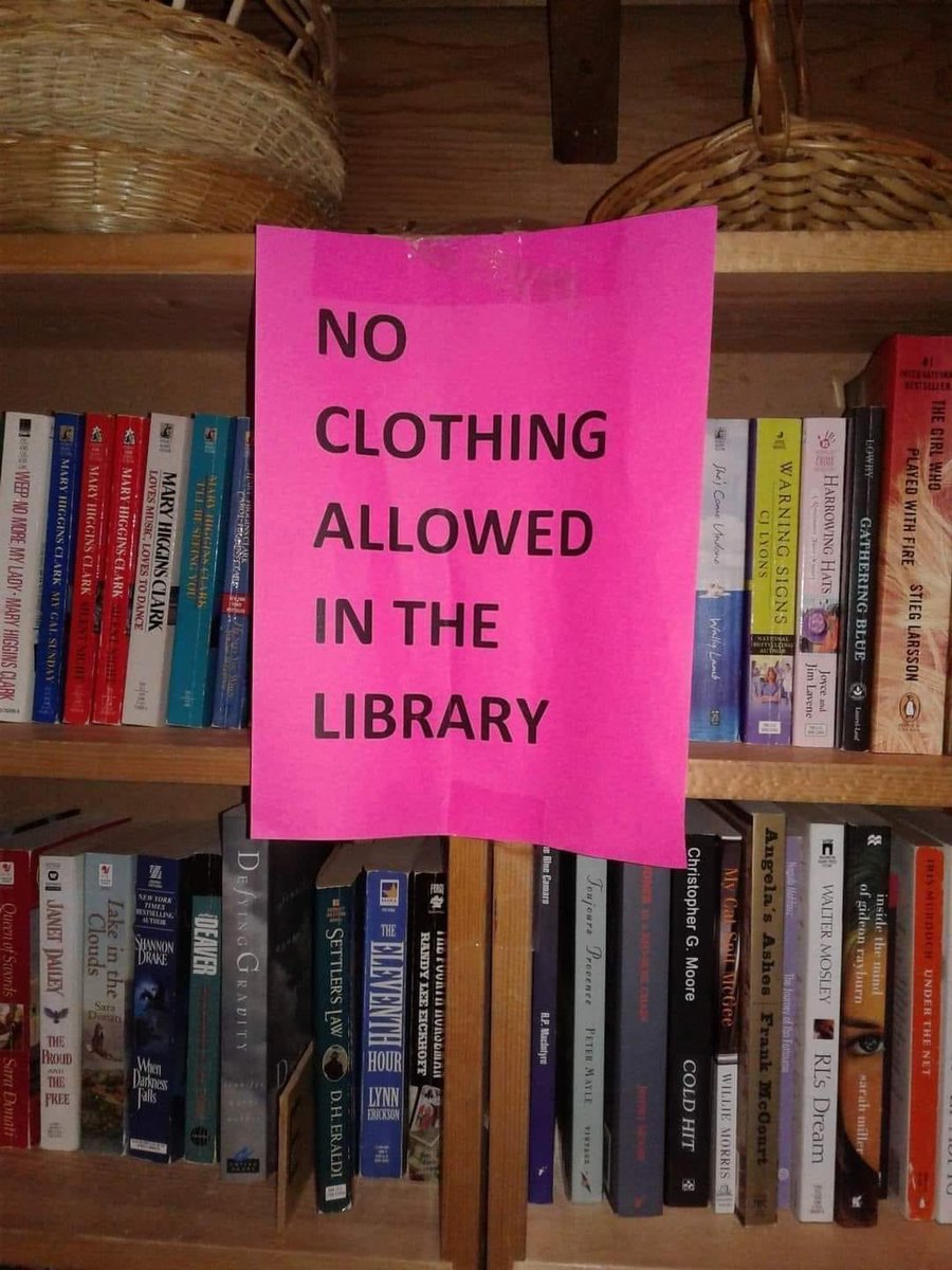 FINALLY!! A nudist library!