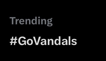 Guess who’s trending 🤭 #GoVandals