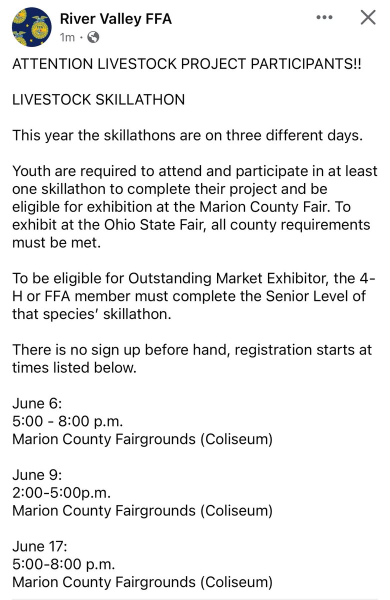 River Valley FFA tweet media