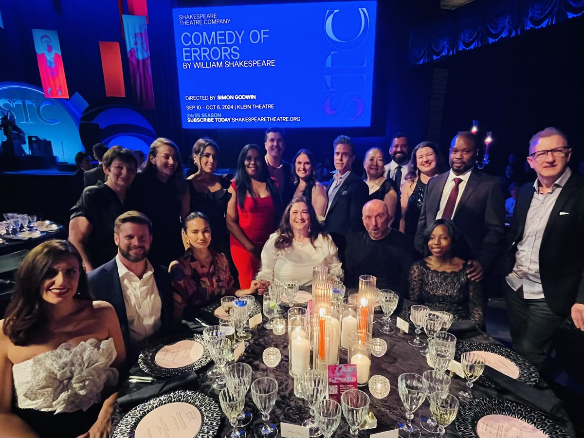 Wonderful to share time last night with friends @ShakespeareinDC Annual Gala. A wonderful night honoring great actors & music. “If music be the food of love, play on.”