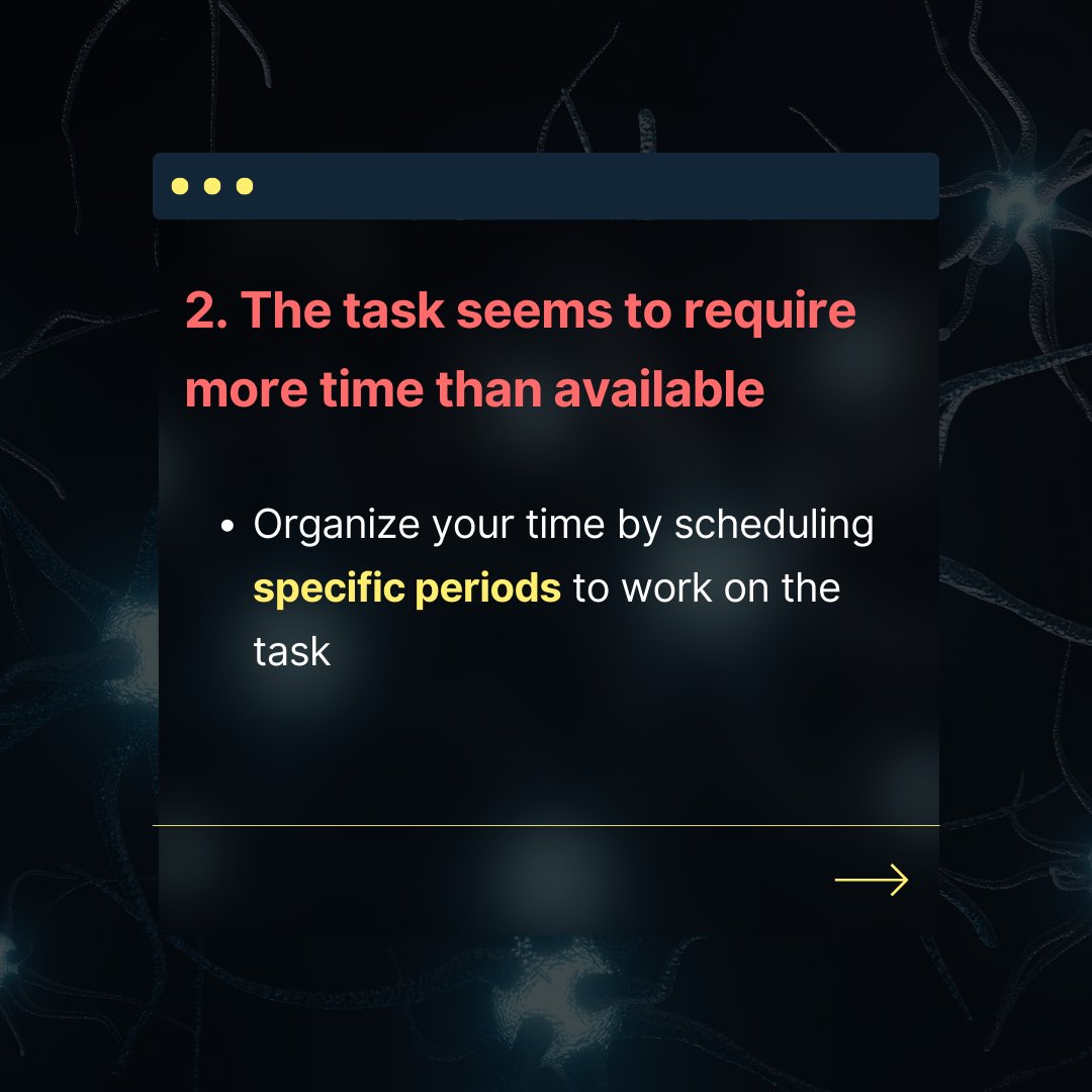 SynapseUofT's tweet photo. Understand the root causes of procrastination so that you can have more control over your time/mindset to accomplish the tasks you need to get done! 

Written By: Thirija Pushpanathan and Nithusha Ranjith 
Designed By: Stephen Marasigan https://t.co/hoJQhr3YE9