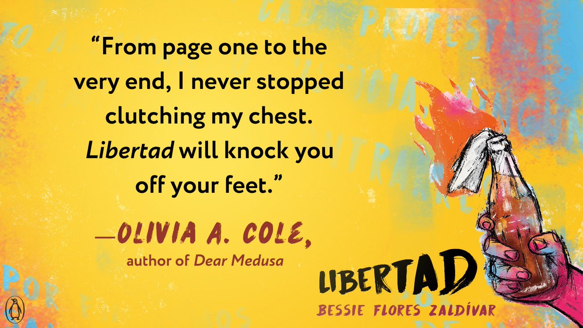 The first blurb for Libertad is in 🔥 thank you to the amazing @RantingOwl for this one. Libertad will be out in ~4 months. Pre-order today 💛