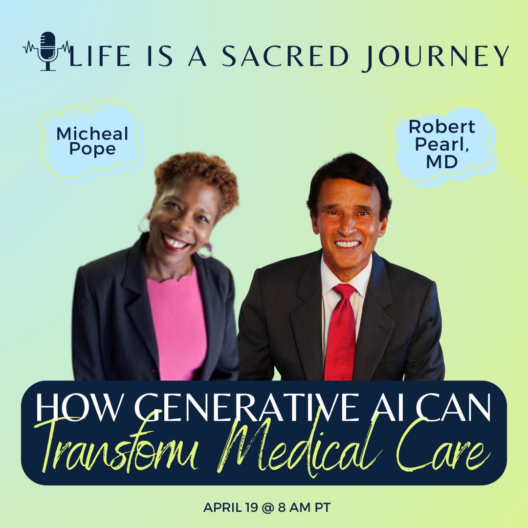 findjoyinaging's tweet photo. 🎙 We’re thrilled to announce that this week on the podcast, Dr. Pearl will join us to present his 3rd healthcare book, ChatGPT, MD: How AI-Empowered Patients &amp; Doctors Can Take Back Control of American Medicine. 📚 Buy your copy today: https://t.co/BMJReL3TOe https://t.co/etFcQ3Dv04