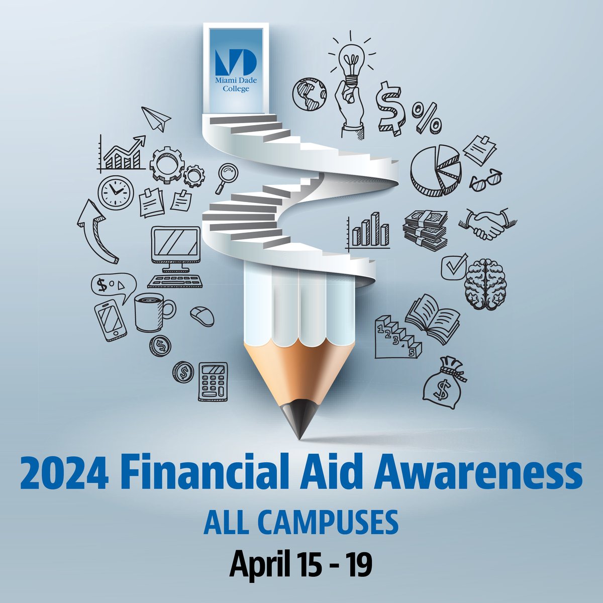 Financial Aid Awareness Week is here and we're excited to help you navigate the financial aid landscape and unlock opportunities for your academic journey, from grants to scholarships. Learn how to max out your financial aid at our workshops this week: mdc.edu/financialaid