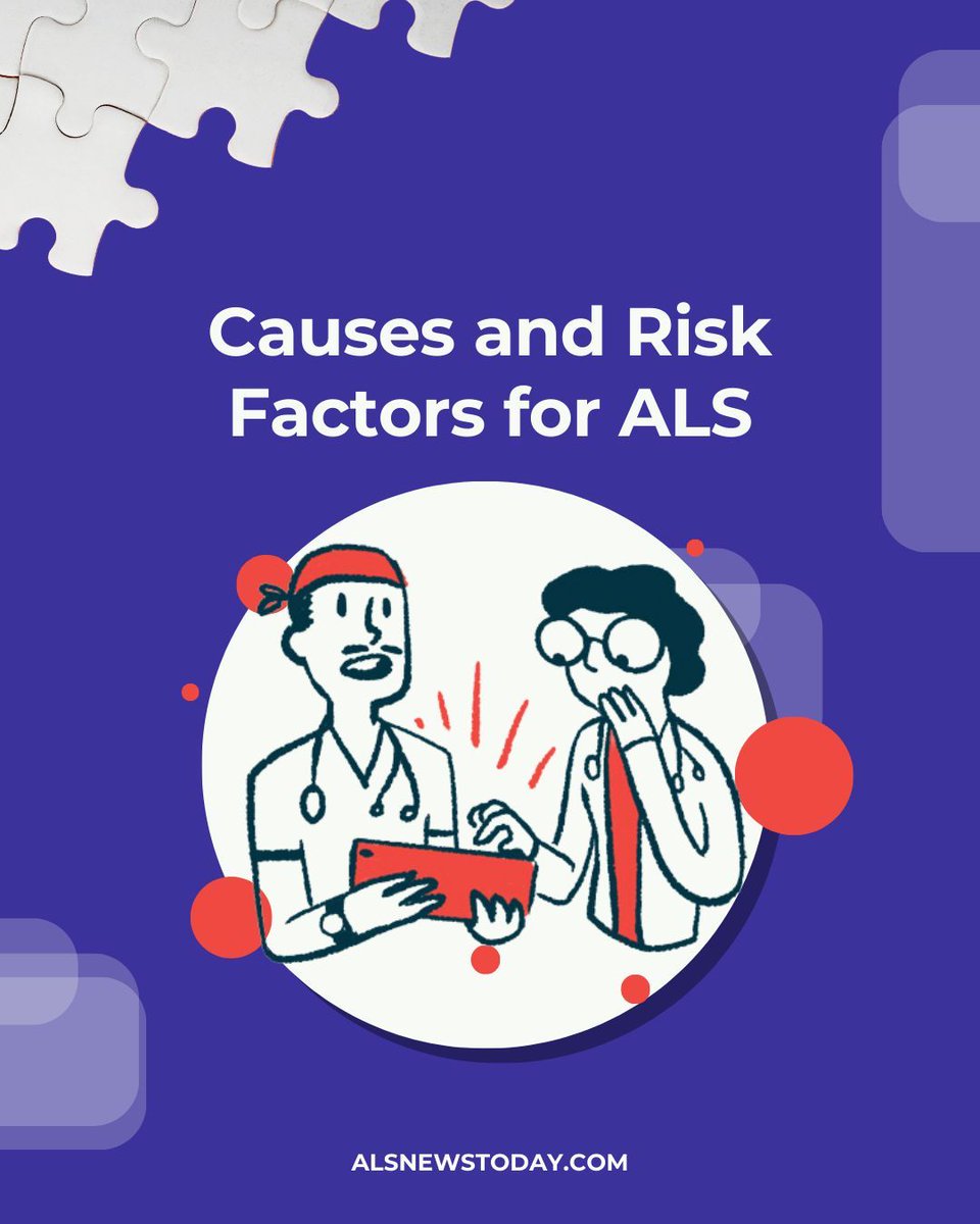 There’s strong evidence that genetics have an impact on ALS risk, but other factors have been proposed as well. We break them down here: bit.ly/3TUNnYa 

#ALS #AmyotrophicLateralSclerosis #ALSCommunity #LivingWithALS #ALSAwareness