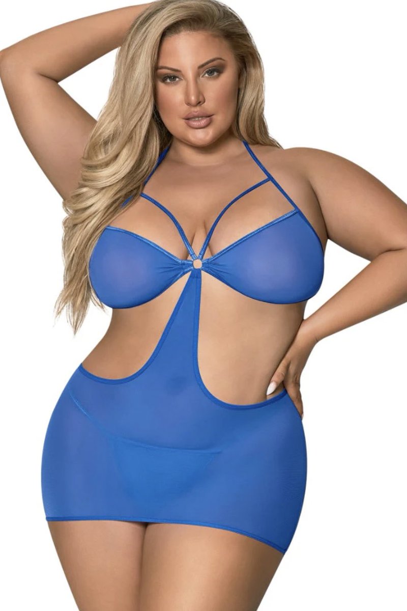 Be sexy in Spring with our  Cut Out Dress & G-Set Cobalt 🩵
curvynbeautiful.com/products/plus-…
#curvynbeautiful #plussizelingerie #dresses #Spring