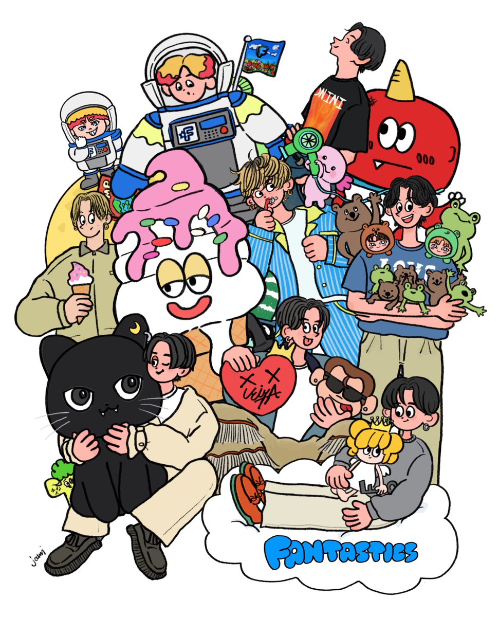 jami_jami_ss's tweet photo. 🕺 #fantastics #イラスト
リクエストが多いファンタメンバー描けて楽しかったです🌝❤️‍🔥お付き合いありがとうございました！ https://t.co/JAc4aVbzMq