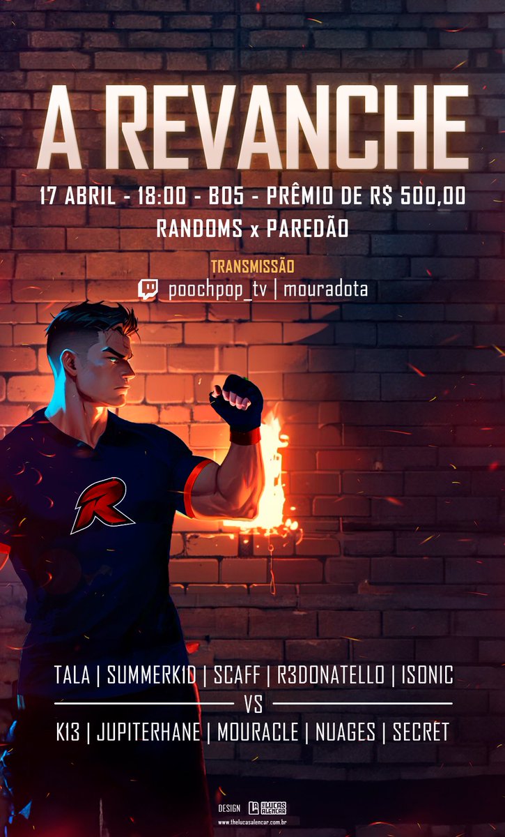 EsportsRandoms's tweet photo. Amanhã não percam esse showmatch insano, valendo R$ 500,00.
#gorandoms https://t.co/jBHHtZHC5N