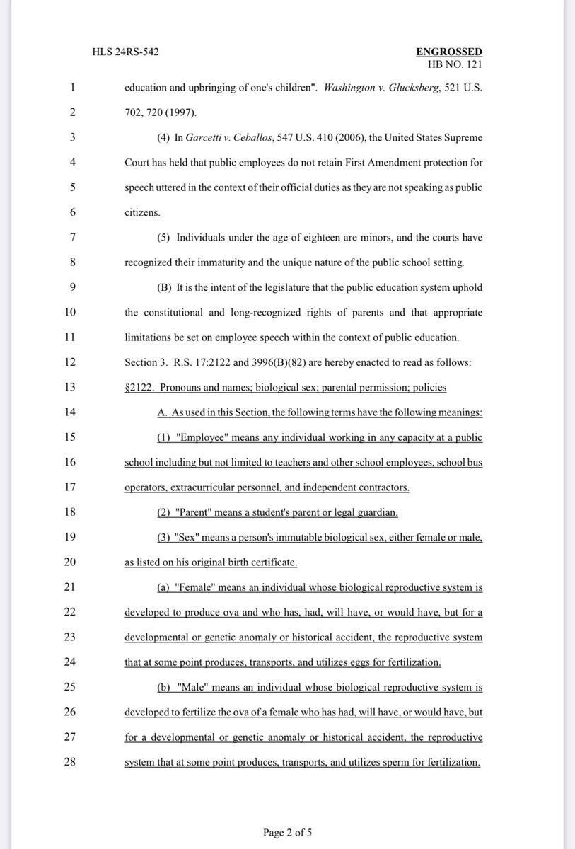 🚨BREAKING: The Louisiana House of Reps just passed @LAFreedomCaucus member @repdodiehorton’s Florida style bill to ban K-12 classroom discussions of sexual orientation and gender identity. Additionally, they also passed Freedom Caucus member @raymondcrewsla’s bill banning