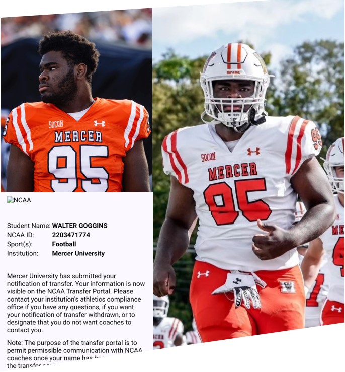 TheWaltG1's tweet photo. Thank you to the entire Mercer family! I am officially in the transfer portal. https://t.co/QXBOmQ9UOd