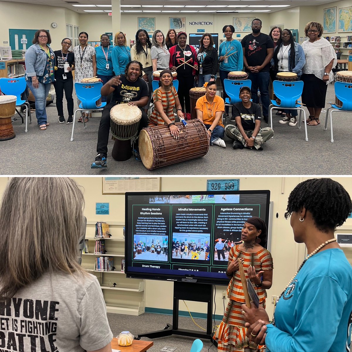 What an amazing opportunity for our staff to cut loose with Dubuque Fan Wellness, LLC and learn all about the wellness opportunities her team offers! We had a blast! ⁦@STMSPrincipalT⁩ ⁦@CasablancaMs⁩ ⁦@APLendickSTMS⁩