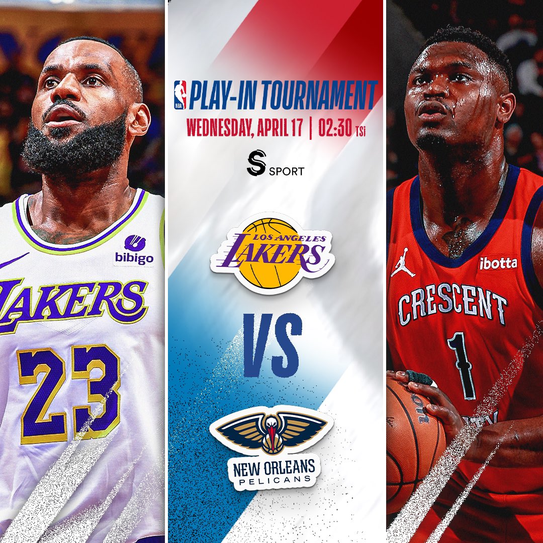 #NBAPlayIn’de ilk #NBAPlayoffs biletini veriyoruz! 🎟️ Los Angeles Lakers 🆚 New Orleans Pelicans ⏰ 02.30 📺 @ssporttr