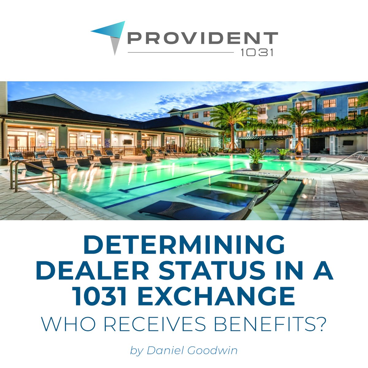 Determining Dealer Status In A 1031 Exchange

Who Receives the Benefits?
1031 Exchange Benefits
Understanding The Benefits
The Downside
Determining Dealer Status

bit.ly/3yxONi0

#DSTS #DST #1031Exchange #DanielGoodwin #Provident1031  #DelawareStatutoryTrust