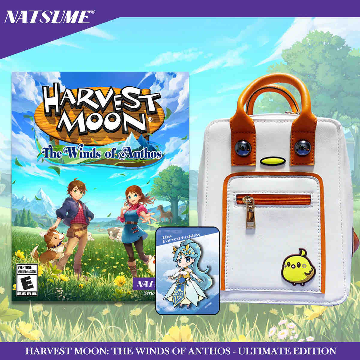 Peeps won’t be able to stop chicken out your cute chicken backpack! This Harvest Moon: The Winds of Anthos bundle is currently 32% off! See all the details here: natsumestore.com/collections/ha…