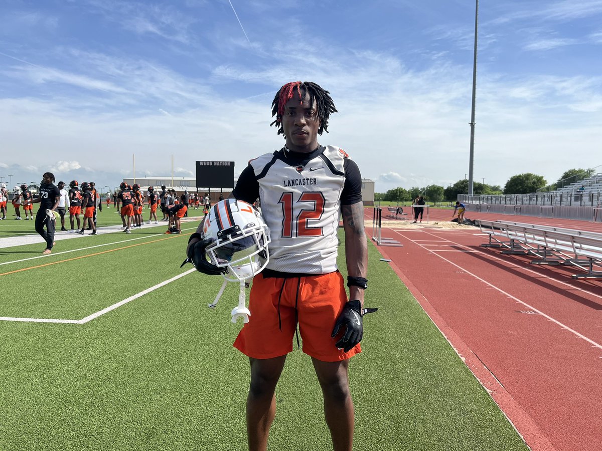 2025 WR JaQuavius Pipkin will be one of @LancasterFBwebo top targets this season. He used to play QB, but has excelled as a wide out. Pipkin holds offers from Boston College, Grambling State and others. @TheCoachPaul7