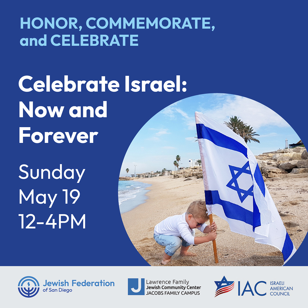 Honor, Commemorate, and Celebrate in the month of May. Mark your calendars and join us in paying tribute to the past, remembering the sacrifices, and rejoicing in the resilience of Israel. #lfjcc #standwithisrael