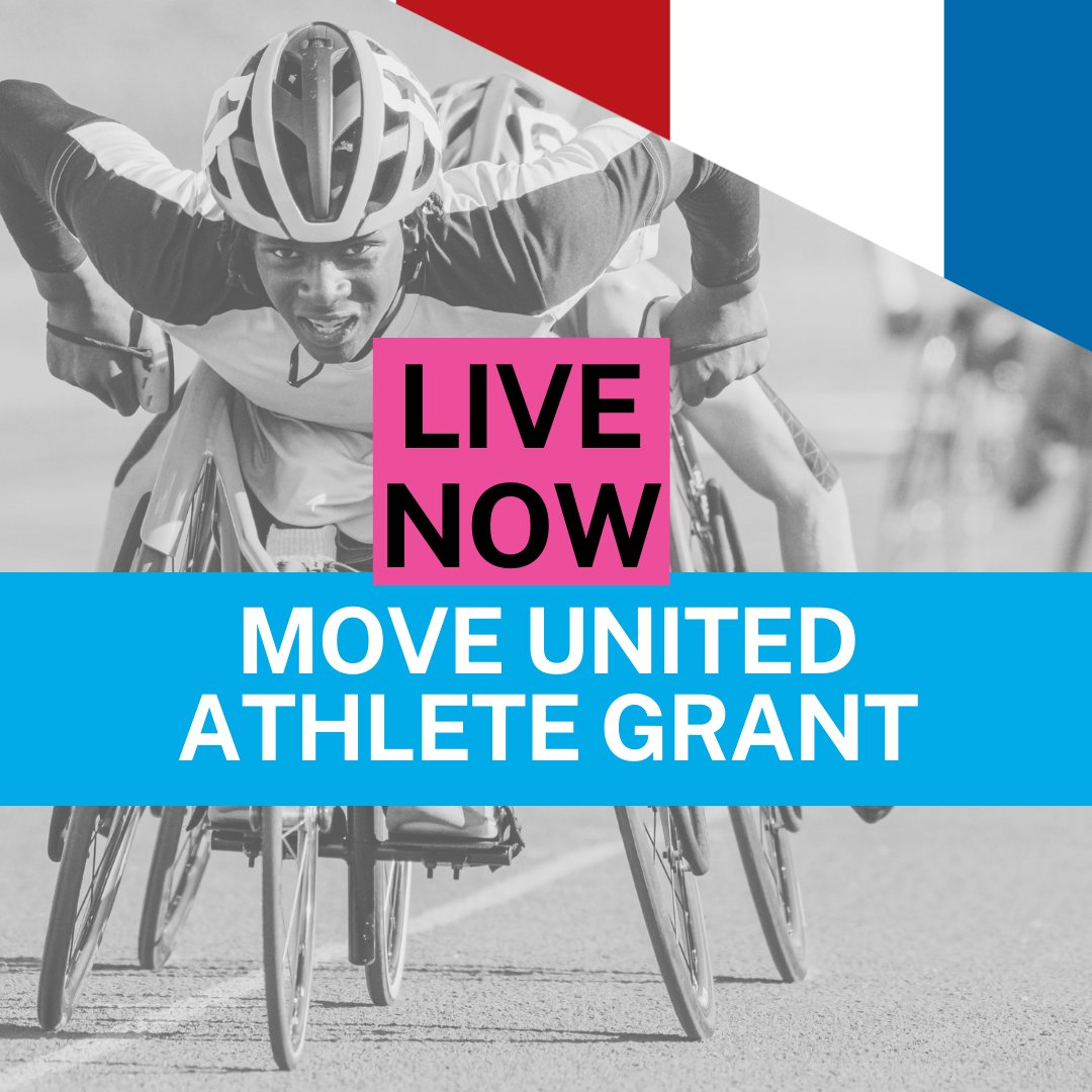 The Move United Athlete Grant Application Is Now Live! This grant is open to all individual members. Visit moveunitedsport.org/grants/