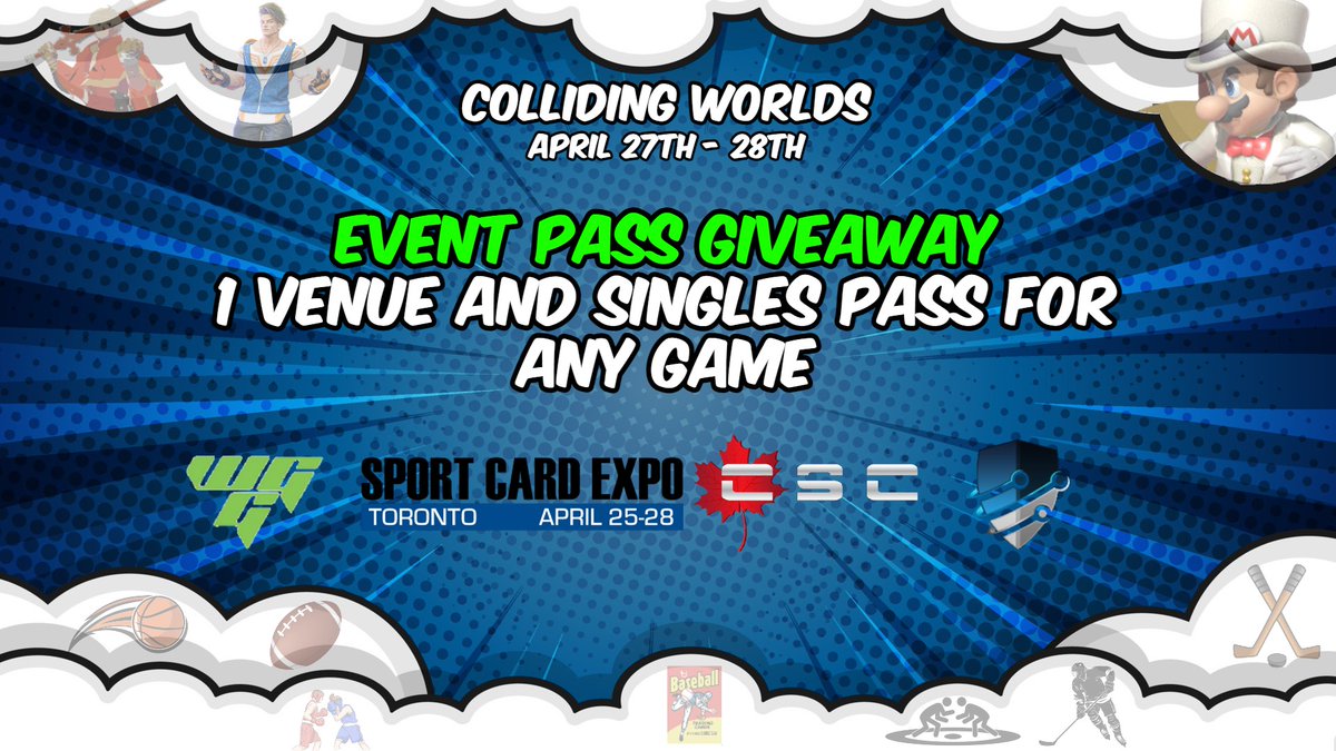 EVENT PASS GIVEAWAY TO COLLIDING WORLDS🚨
How To Enter:  
- Retweet The Post  
- Tag 2 Friends  

Giveaway Ends on April 18th at 11:59pm EST