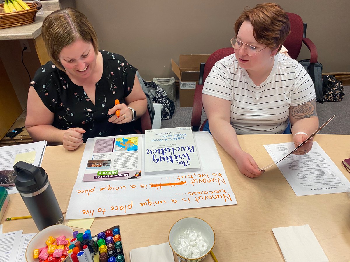 Today launched our Junior Literacy PD. In addition to learning about Universal Screening, Grade 6 teachers applied new strategies from The Writing Revolution to their social studies. <a href="/mjdrager/">MJ Drager</a> <a href="/karentigani/">Karen Tigani</a> <a href="/HPCDSB/">Huron-Perth CDSB</a> <a href="/MrsThuss/">Caroline Thuss</a> #explicitinstruction #thewritingrevolution