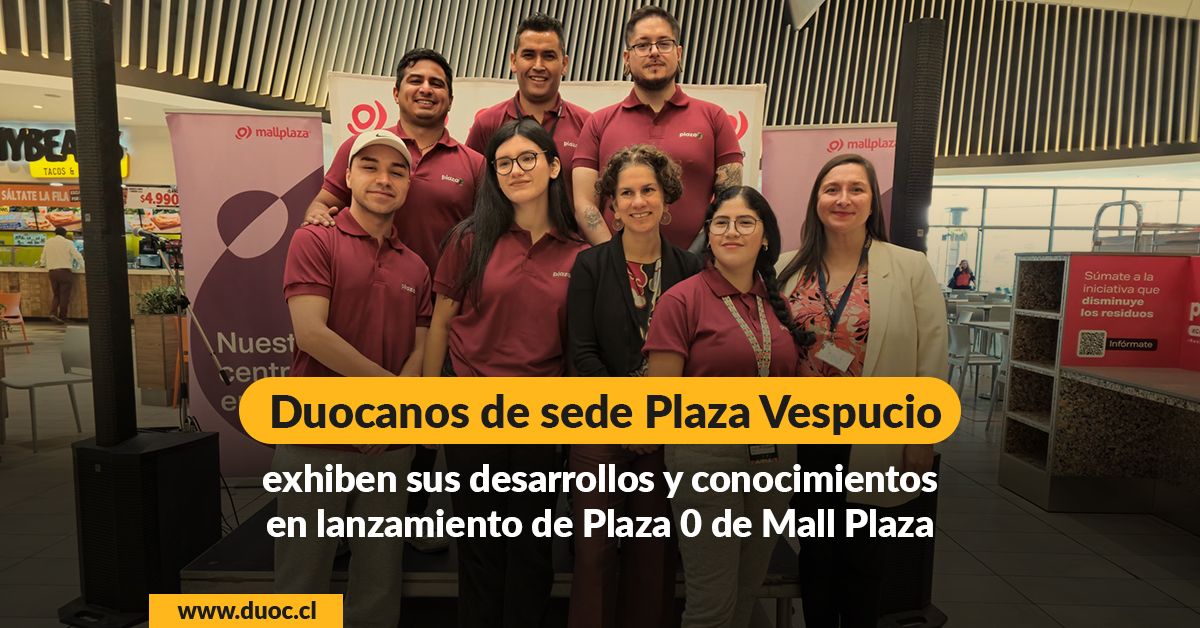 ¡Duocanos por un futuro verde! 💚 Estudiantes de sede Plaza Vespucio participaron en el lanzamiento de la iniciativa Plaza 0 de <a href="/MallPlazaCL/">Mallplaza 🇨🇱</a> ♻️ Descubre su participación ingresando aquí:
duoc.cl/?noticia_post_…👈