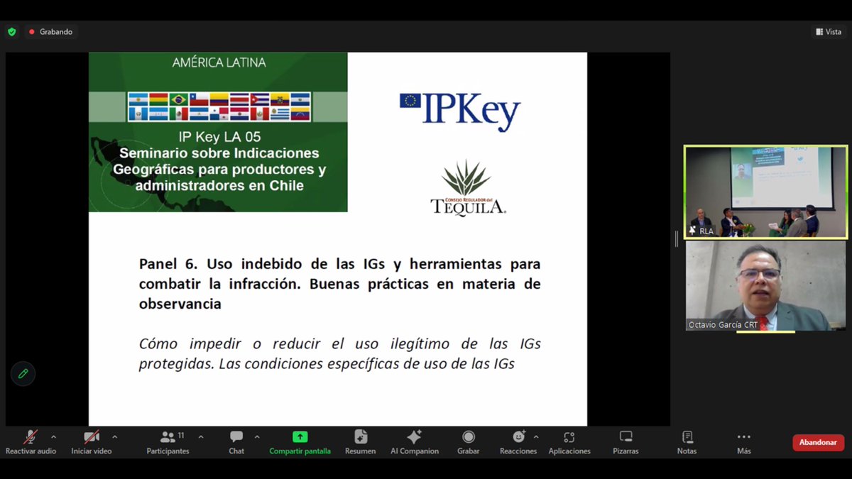 IPKey_EU's tweet photo. Terminamos el "Seminario sobre #IndicacionesGeográficas 🥬 para productores y administradores en Chile". Se contó con una alta participación del publico con nuestros expositores. 🙋🙋♂️
🙌 ¡Muchas gracias por todo el apoyo a: @EU_IPO, @UEenChile, @inapichile y @EUAgri.
#IPKeyLA https://t.co/VZyLcbfPlW