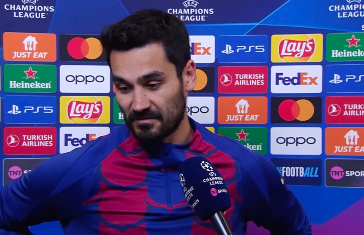 ❗️Gündogan: 'I think I deserved a penalty. I was running and he clearly blocked me. I told the referee that it was a penalty, and I got a yellow card instead.'