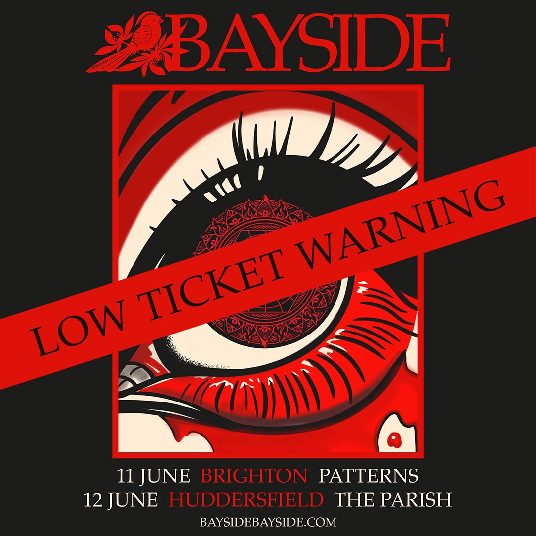 🚨LOW TICKET WARNING🚨 Tickets are going fast for our two UK headline shows this June! 🎟️: baysidebayside.com