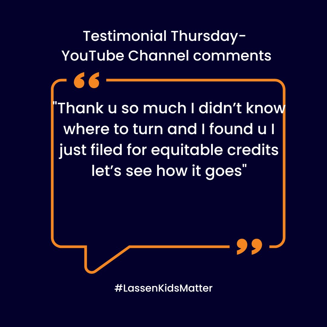 #TestimonialThursday #LassenKidsMatter