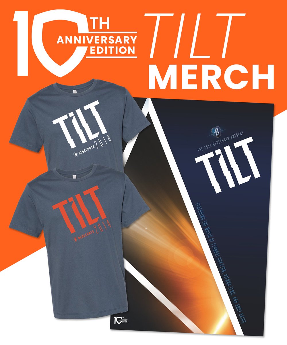 This year marks the 10th anniversary of TILT! 📐 We've got some merch to celebrate 🤩 Get your 10th Anniversary Limited Edition Merchandise at bluco.at/3JhWgpP 💙