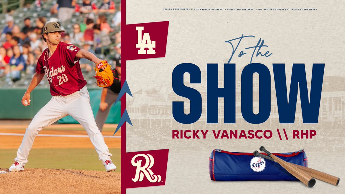 Ricky has made it to the bigs 💪 Former Riders pitcher, Ricky Vanasco, made his @MLB debut with the @Dodgers last night! Read the debut details: atmilb.com/3vX5y7w 🔗