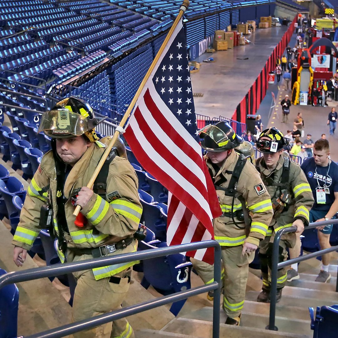 Help honor the heroes of 9/11 - join @FDICevent for the 9/11 Memorial Stair Climb. 🚒👩‍🚒 🗓️ Date: Friday, April 19 ⏰ Time: 1 PM 📍 Location: Lucas Oil Stadium Field/Central Park 📸 - @FDICevent #FDCI2024