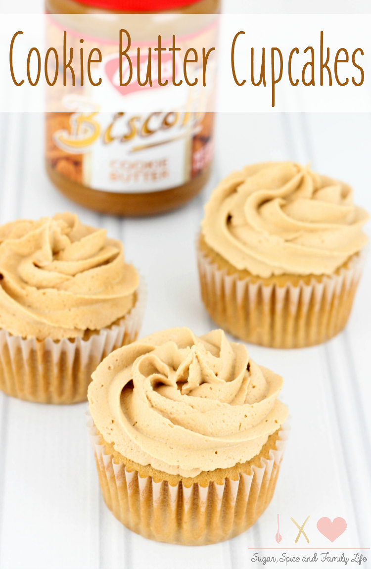 Cookie Butter #Cupcakes with #CookieButter #Frosting is a delicious #dessert for #cookiebutterlover. #recipe bit.ly/2mwRDzs
