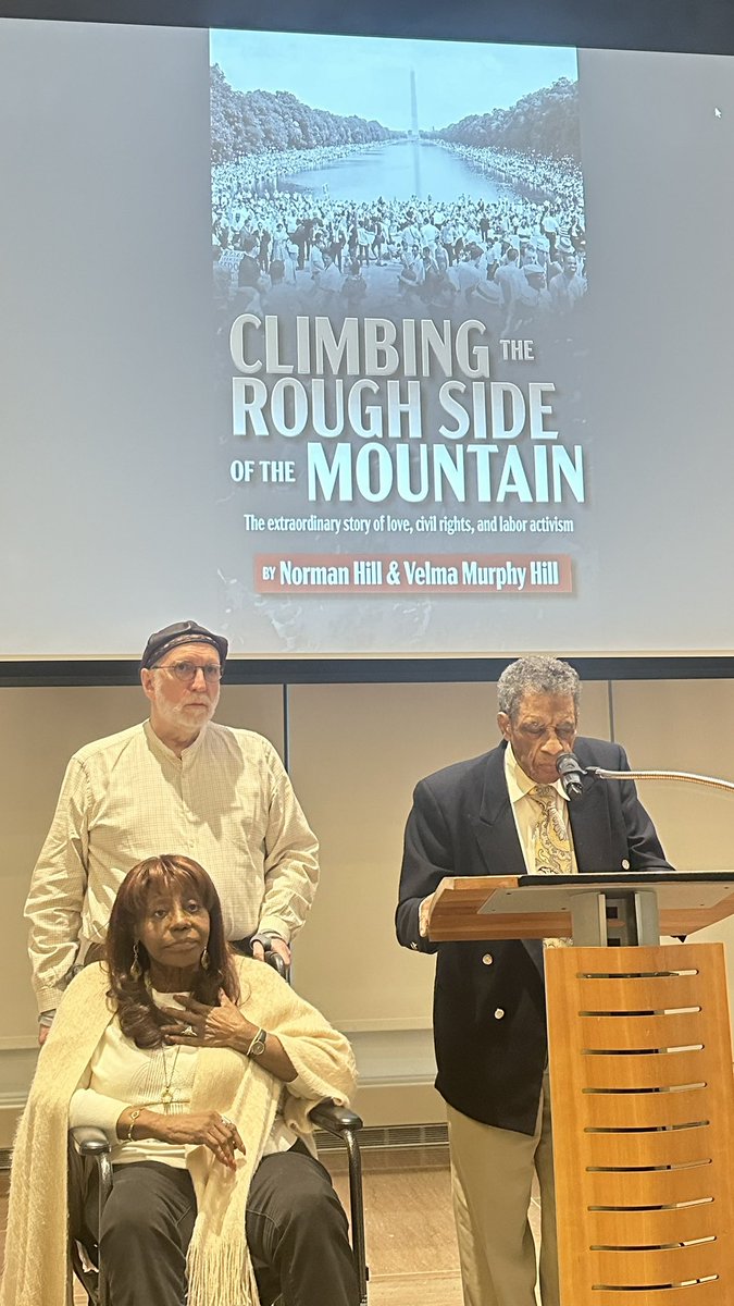 Members of the Congress of Racial Equality, leaders of the successful 1960 effort to desegregate Chicago’s Rainbow Beach, staff coordinator of the March on Washington, organizer of NY’s paraprofessionals—Norm & Velma Hill have made lifelong contributions to civil & labor rights.