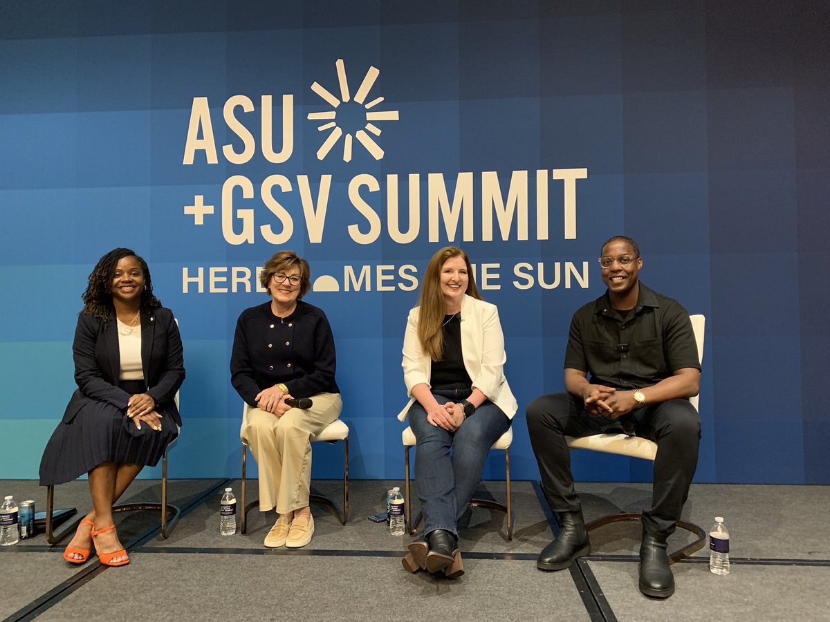 Join us for a panel on new tech pathways, moderated by @rmcaruthers, @Getting_Smart and featuring @lynn_moody of @wearesparknc, @DmartinGG of @Esposure, and @kimmahan of @MAXXtechnology! #asugsvsummit