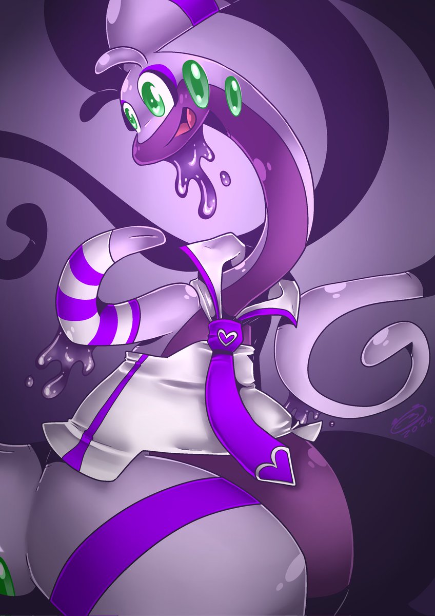 TheFreakyPanda1's tweet photo. Just a Goodra doing DressUp.
------
#Goodra #Pokemon #Numelgon #Fanart https://t.co/6hzaerql46