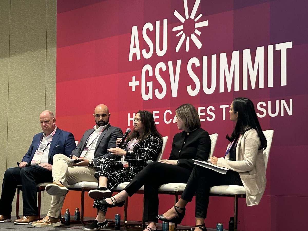 MichaelTAbrams's tweet photo. Discussion on the return on investment  at #asugsvsummit today “ROI in a skills-first world” #ASU #ASML #Innovation #semiconductors #leadership #culture #AI #skillsFirst #OrgDev #ROI https://t.co/cjUG1Yv7ep