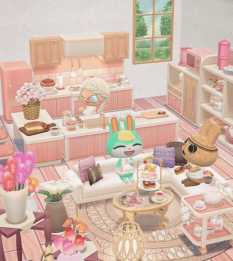 さくらいろのティータイム🫖🌸
#ポケ森　#ポケ森レイアウト
#acpc #ACPCgallery