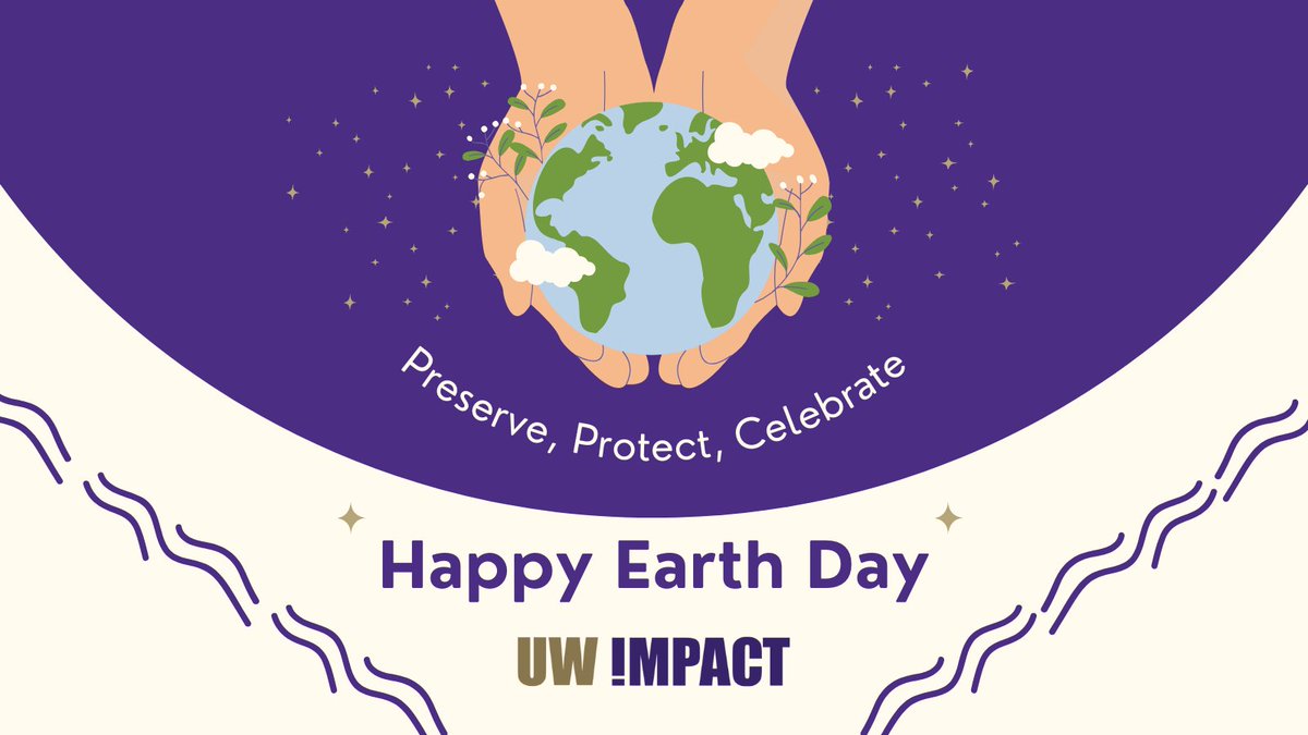 UW Impact wishes you a Happy Earth Day! Today, we celebrate our planet and renew our commitment to sustainability and environmental stewardship. Join us in making a positive impact on our world, today and every day. #EarthDay #Sustainability #UWImpact