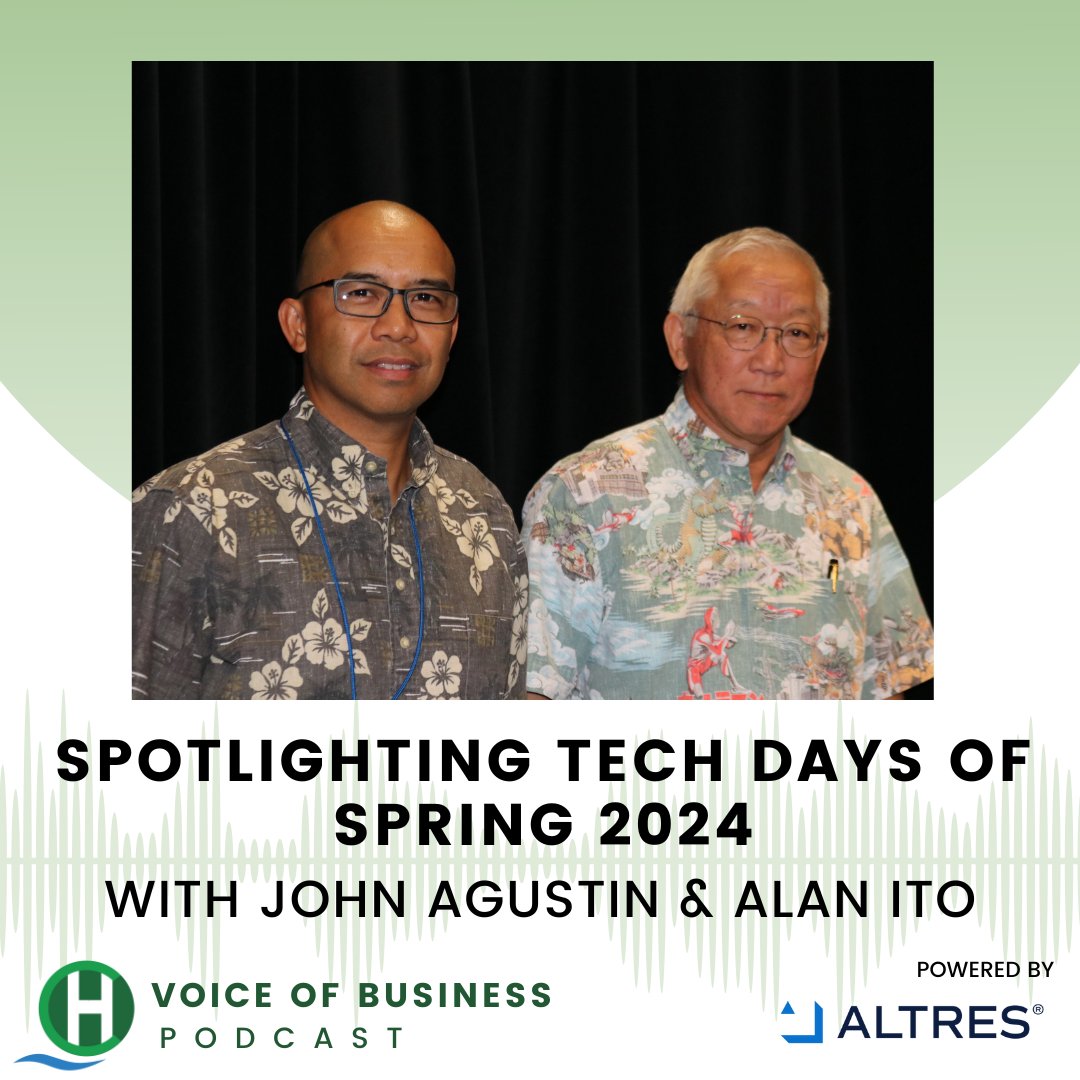 Episode #73 features John Agustin, Director of Enterprise Architecture for HMSA, and Alan Ito, IT Workforce Development &amp; Regulated Policy Lead for the University of Hawaii. 

Click this link to listen NOW! open.spotify.com/episode/0sbhLs…