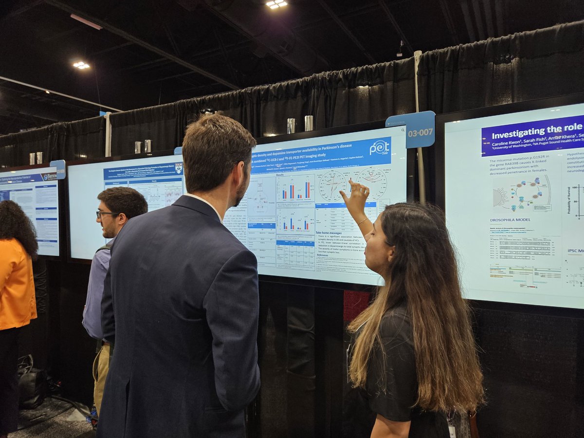 Excited to present our work with @tommaso_volpi on 'messuring synaptic density and dopamine transporter availability in parkinson disease, a dual tracer PET study' Big shout out to my mentor for his support! @AANmember @YaleNeurons @NeurologyYale #AAN2024