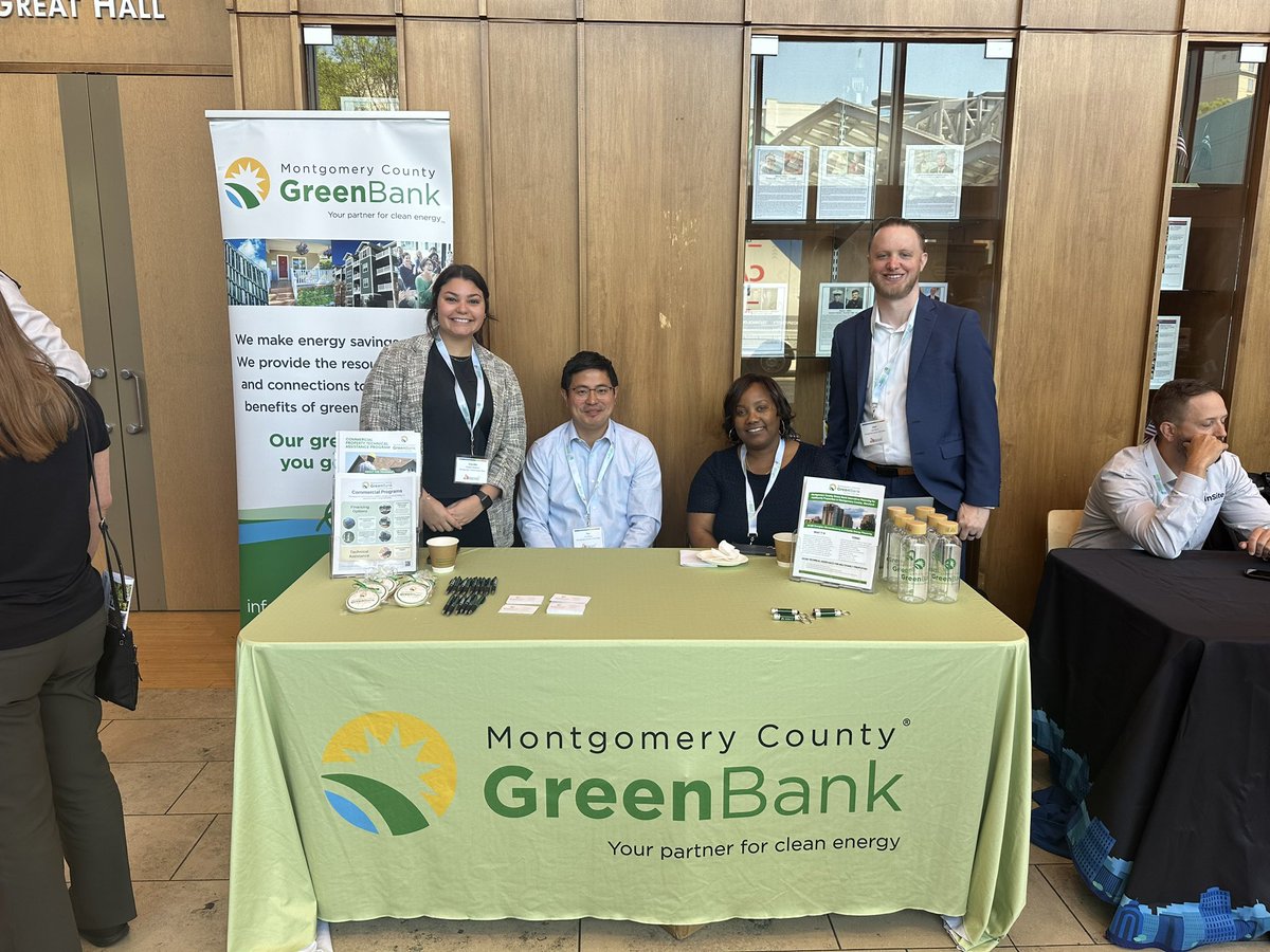 MCGreenBank's tweet photo. Two days of energy-packed fun at the Montgomery County Energy Summit! Huge thanks to everyone who joined us. @MyGreenMC #PowerUpMC https://t.co/twW4Q81UPL