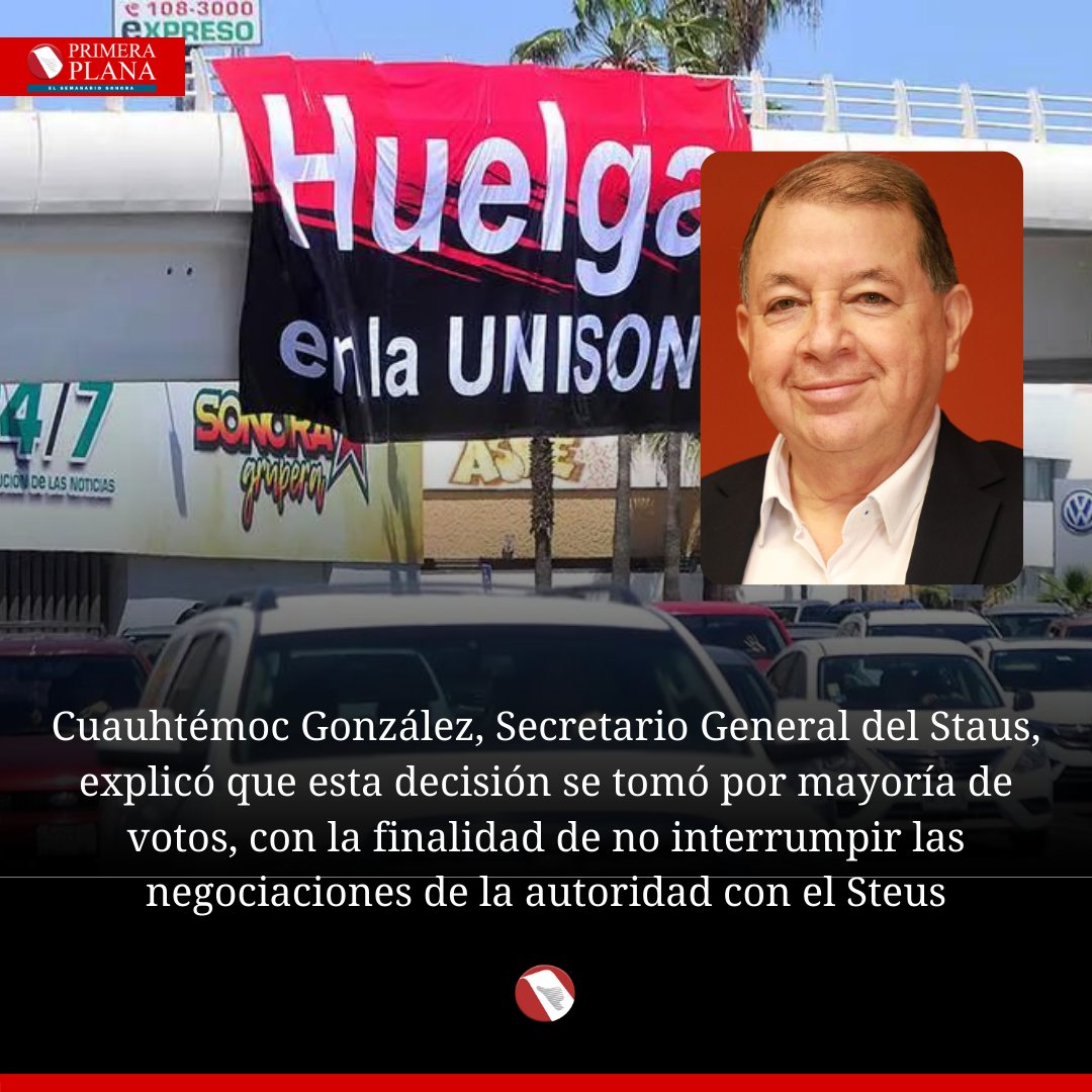 pplanadigital's tweet image. 🟢#Estado | 📷 #Staus aprueba prórroga para la #huelga

📰Cuauhtémoc González, Secretario General del Staus, explicó que esta decisión se tomó por mayoría de votos, con tal de no interrumpir las negociaciones de la autoridad con el #Steus

Entérate👇
primeraplanadigital.com.mx/staus-aprueba-…