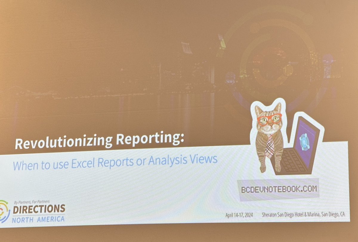 Revolutionizing Reporting with @tonyabm_! 

#MSDyn365BC #DirectionsNA #BusinessCentral

@Matalino16